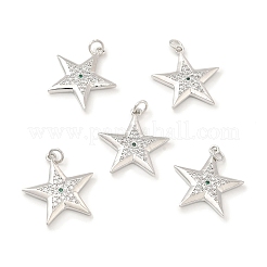 Латунные микро проложить кубического циркония подвески&nbsp;KK-E068-VB104