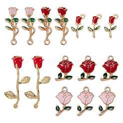 Подвески из сплава эмали 24шт 6 стиля ENAM-LS0001-67