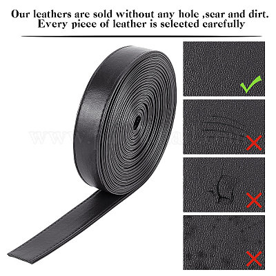 Плоский шнур из искусственной кожи&nbsp;LC-WH0006-05B-02-1