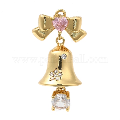 Подвески из кубического циркония с покрытием из латуни KK-R150-03G-1