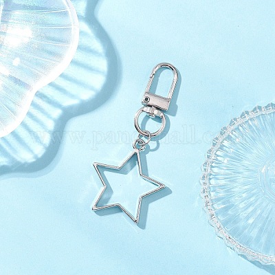 Подвесные украшения из сплава в форме звезды HJEW-JM04174-1