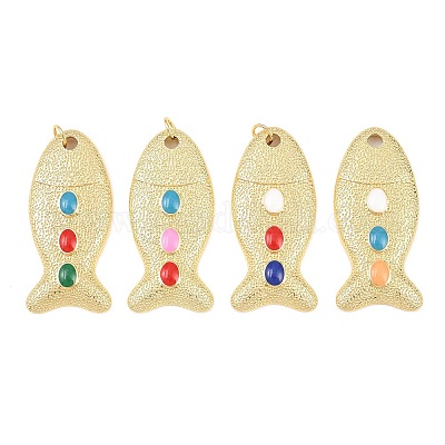 Латунь эмаль подвески&nbsp;KK-C162-059G-1