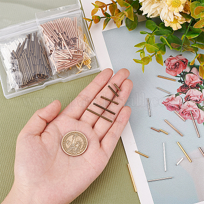 500 шт. 20 латунных трубчатых бусин&nbsp;KK-CA0003-52-1