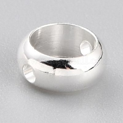 Латунные бусины в оправе KK-O133-014A-S-1