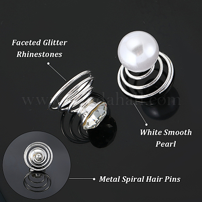 40 шт. 2 стиля спиральные шпильки для волос&nbsp;OHAR-SP0001-10A-1