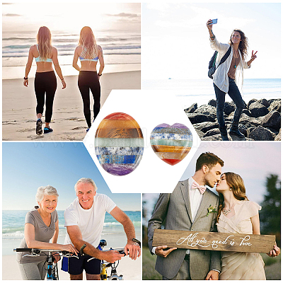 2 шт. 2-х стилистический камень для лечения беспокойства в чакрах G-CP0001-03-1