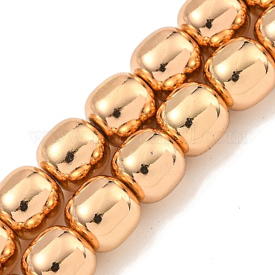 Гальванические нити из синтетических немагнитных гематитовых бусин G-C136-C01-01-1