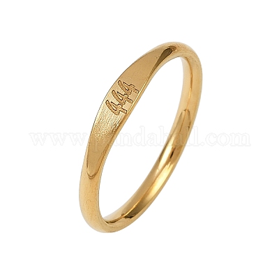 Кольца из нержавеющей стали 304 с гладкими полосами RJEW-P151-01G-02-1