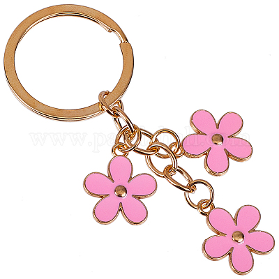 2шт милые цветочные брелоки KEYC-GF0001-12-1