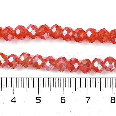 Запекание гальванических нитей стеклянных бусин DGLA-A039-J10mm-B01-1