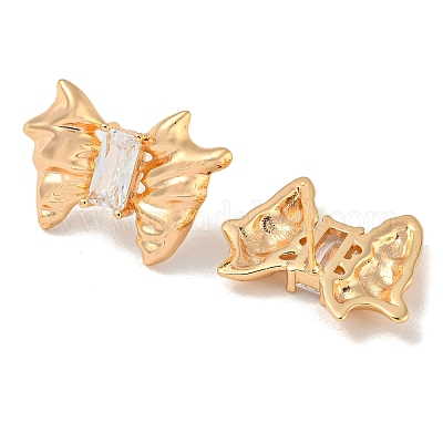 Латунь серьги EJEW-R158-03G-1