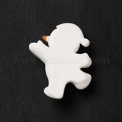 Кабошоны из непрозрачной смолы с рождественской тематикой RESI-C023-01D-1