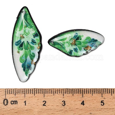 4шт 4 стиля прозрачные подвески из эпоксидной смолы RESI-B032-02B-1