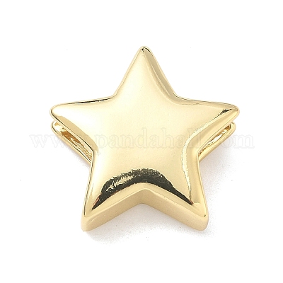 Латунные подвески-слайдеры в виде звезд&nbsp;KK-P349-18A-G-1