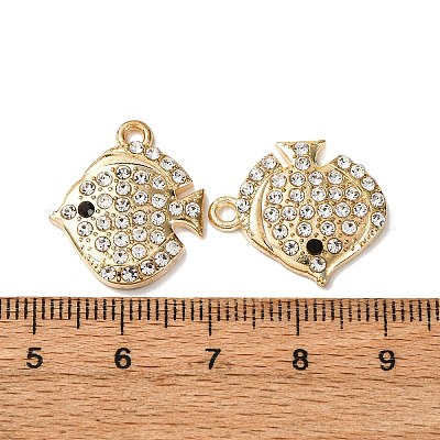 Сплава с стразами подвески&nbsp;FIND-H051-04G-1