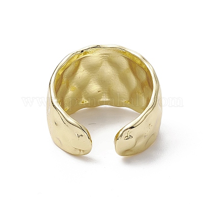 Стойка покрытие латунь открытые манжеты кольца RJEW-K257-33G-1