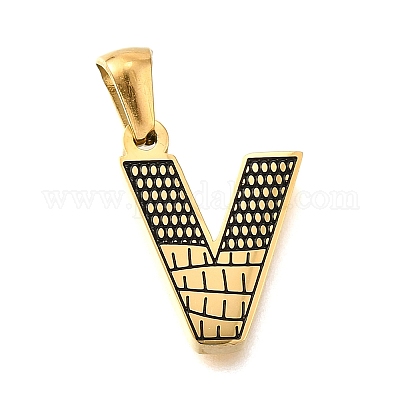 Подвески из нержавеющей стали 304 золотистого цвета STAS-K300-01G-V-1