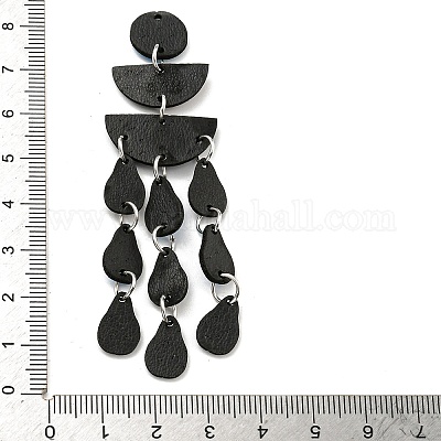 Большие подвески из искусственной кожи FIND-G073-02-1