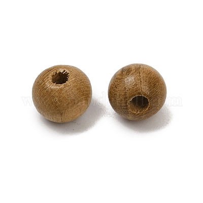 Природных шарики древесины WOOD-C019-6mm-01-1