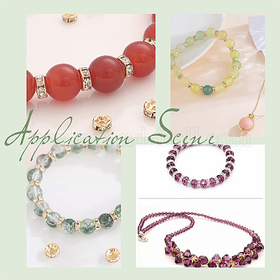 30 шт. 3-х цветные латунные микрофибровые бусины из кубического циркония KK-PH0005-92-1