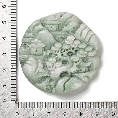 Большие резные подвески из натурального кальцита G-K349-03B-1