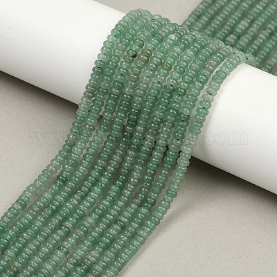 Естественный зеленый авантюрин бисер нитей G-H292-A22-01-1