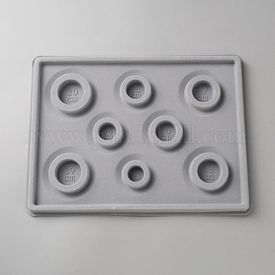 Флокированные ПВХ-бусины дизайнерские доски TOOL-WH0136-144-1