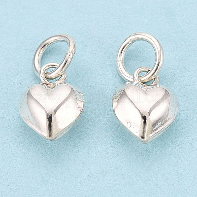 925 стерлингового серебра подвески сердца STER-T008-32S-04-1