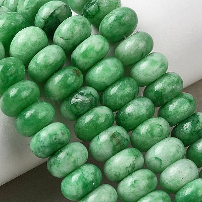 Окрашенные природные белый нефрит бисер пряди G-G107-A30-01-1