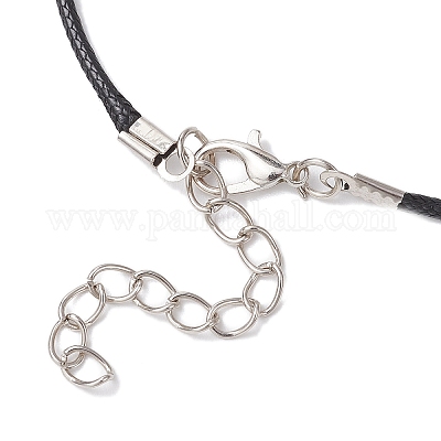 Ожерелья из стеклянных бусин и сплава с подвесками в виде треугольников от сглаза NJEW-MZ00110-1