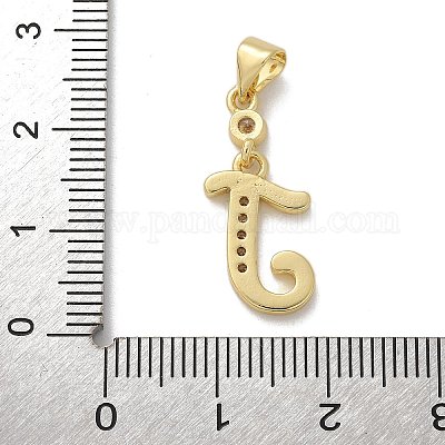 Латунные микро проложить кубического циркония подвески KK-M319-02G-J-1