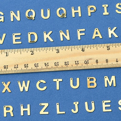 104 шт. 26 стиля буквы a~z 304 нержавеющая сталь буквы алфавита подвески STAS-FS0001-66-1