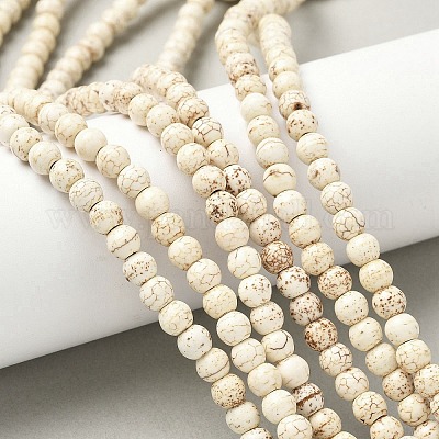 Синтетические бусины из магнезита G-R016-A01-6mm-1