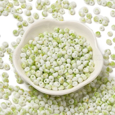 Выпечка краска стеклянные бусины SEED-F006-01A-07-1