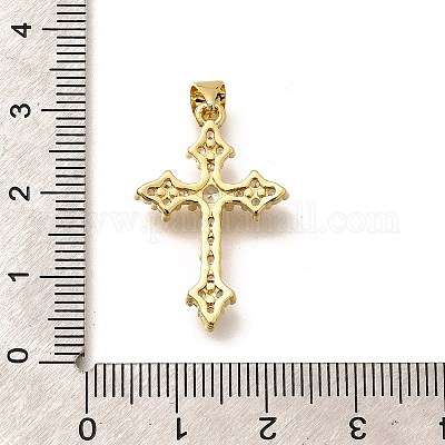 Стойки обшивки латунь микро проложить Циркон подвеску KK-L226-005G-02-1