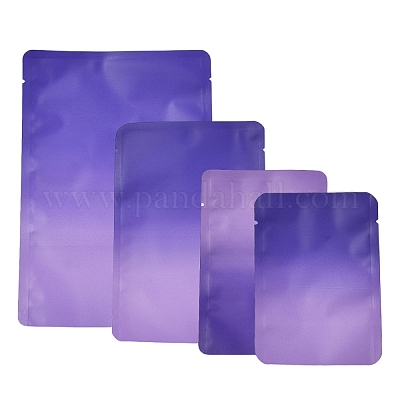 50 шт. 4 стильных двухцветных прямоугольных пластиковых подарочных пакета с застежкой-молнией OPP-FS0001-19A-3-1