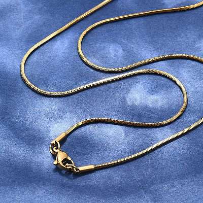 Изготовление ожерелья из нержавеющей стали 304 в виде змеиной цепи STAS-P045-18G-1