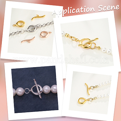 1 шт. 925 застежки-тоггл из стерлингового серебра STER-BBC0007-51RG-1