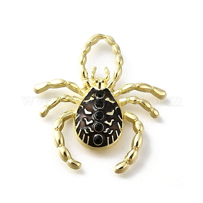 Подвески из сплава с черной эмалью в готическом стиле PALLOY-R157-06G-01B-1