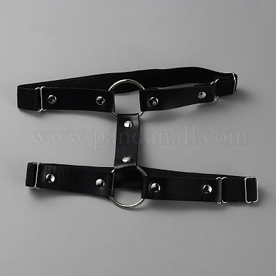 Искусственная кожа с подвязкой из сплава AJEW-WH0513-67A-1