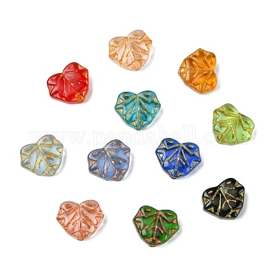 16шт 15 цвета бусины лэмпворк ручной работы LAMP-CJ0002-47-1