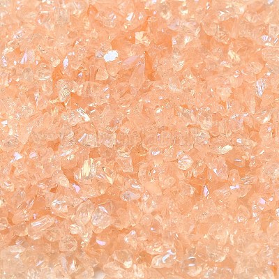 Прозрачная гальваническая поделка из измельченного стекла GLAA-F123-09-1