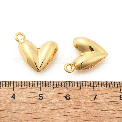 Подвески сердце латуни KK-L237-005G-1