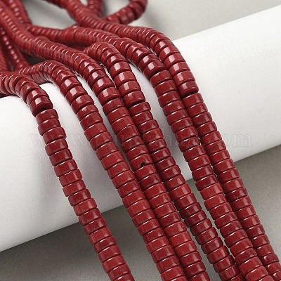 Нити окрашенных бусин из натурального магнезита&nbsp;G-M448-F01-04-1