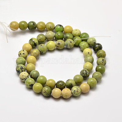 Бусины круглые натуральные змеевики G-F199-05-8mm-1