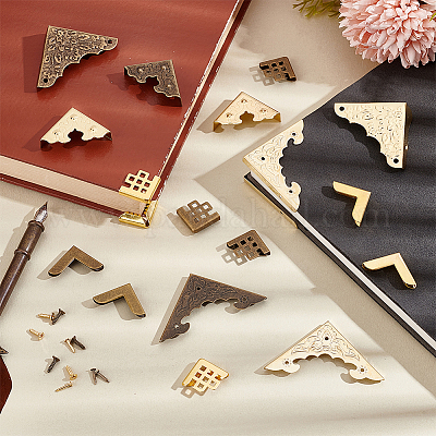 100 шт. 10 стиля железных защитных уголков для книг FIND-PH0020-50-1