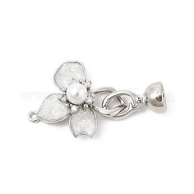 Застежки-застежки из латуни с эмалью KK-U059-05P-1