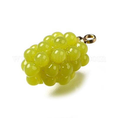 Подвески из акрила из виноградной латуни OACR-R006-05G-06-1