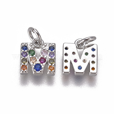 Латунные микро проложить кубического циркония подвески ZIRC-L070-38M-P-1