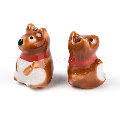 Фарфоровые бусины ручной работы PORC-T133-13-1